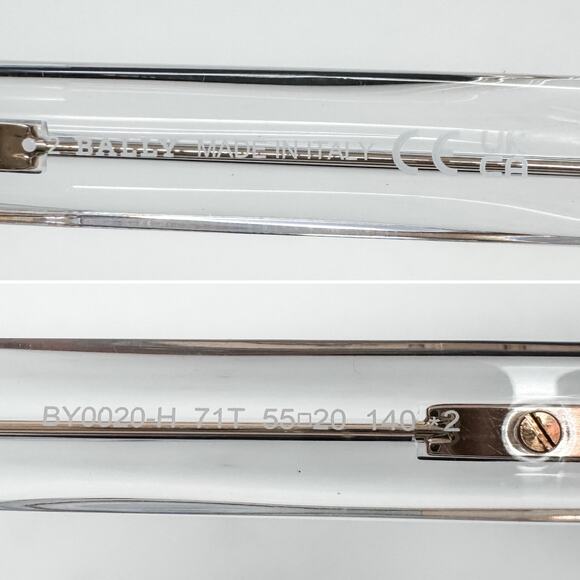 Bally Oversized Square Butterfly Sunglasses Burgundy Red with case BY0020H - Picture 8 of 9